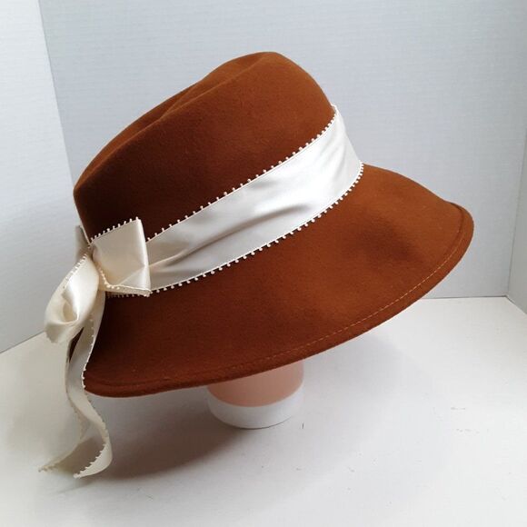Vintage Bollman Hat Co. Women\'s Vintage 100% Wool Brown Hat main image 12